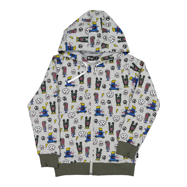 US stockist of Radicool Kids Monsters Zip Hooded Jacket