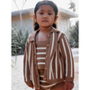 US stockist of Grown Clothing's gender neutral knitted Cedar button up cardigan.