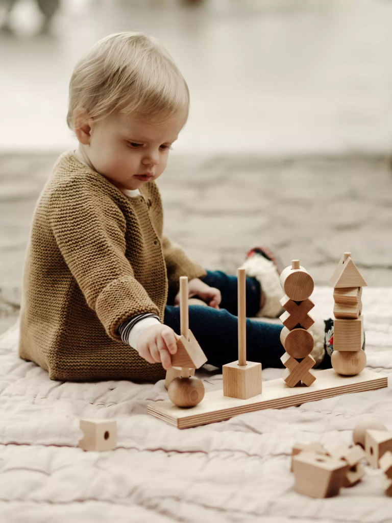 US stockist of Wooden Story's XL Natural Wooden Stacking Toy
