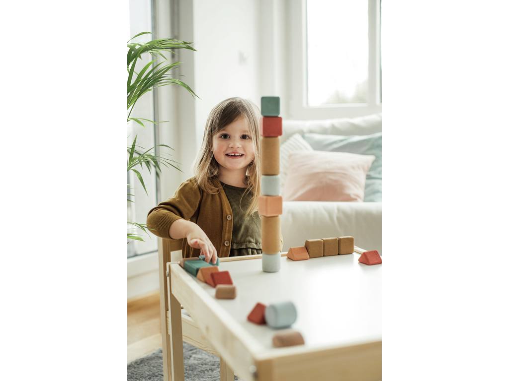 US stockist of Korko's "Small Architects" set of 20 cork blocks