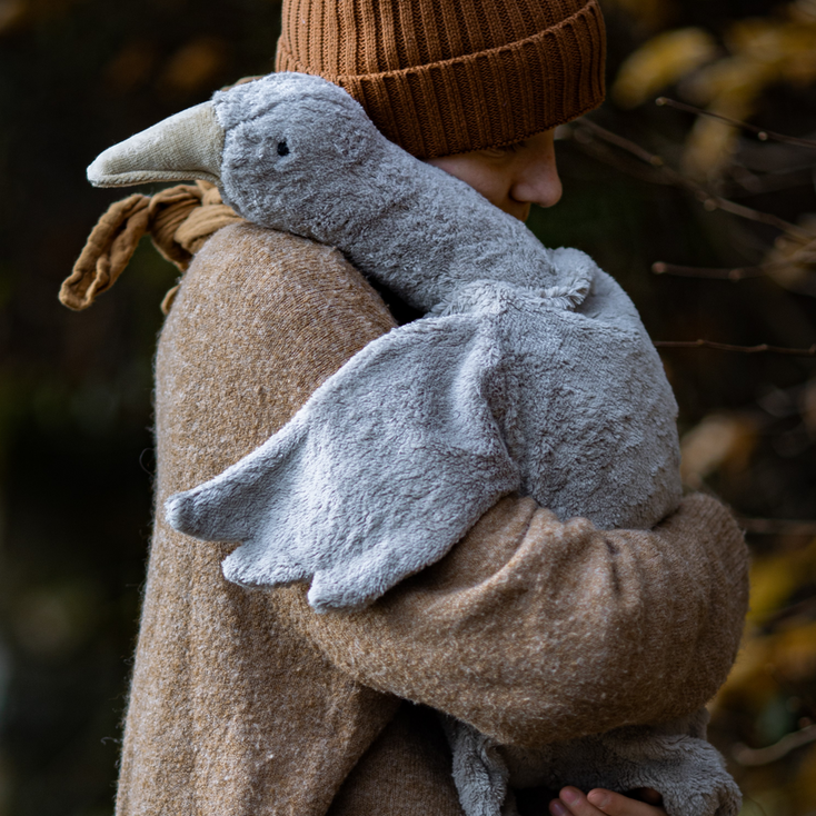 US stockist of Senger Naturwelt's Large Grey Cuddly Goose.