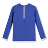 US stockist of Zulu & Zephyr's gender neutral, long sleeve Mini Rib Rashie top in Deep Blue