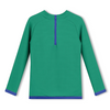 US stockist of Zulu & Zephyr's gender neutral, long sleeve Mini Rib Rashie top in Emerald