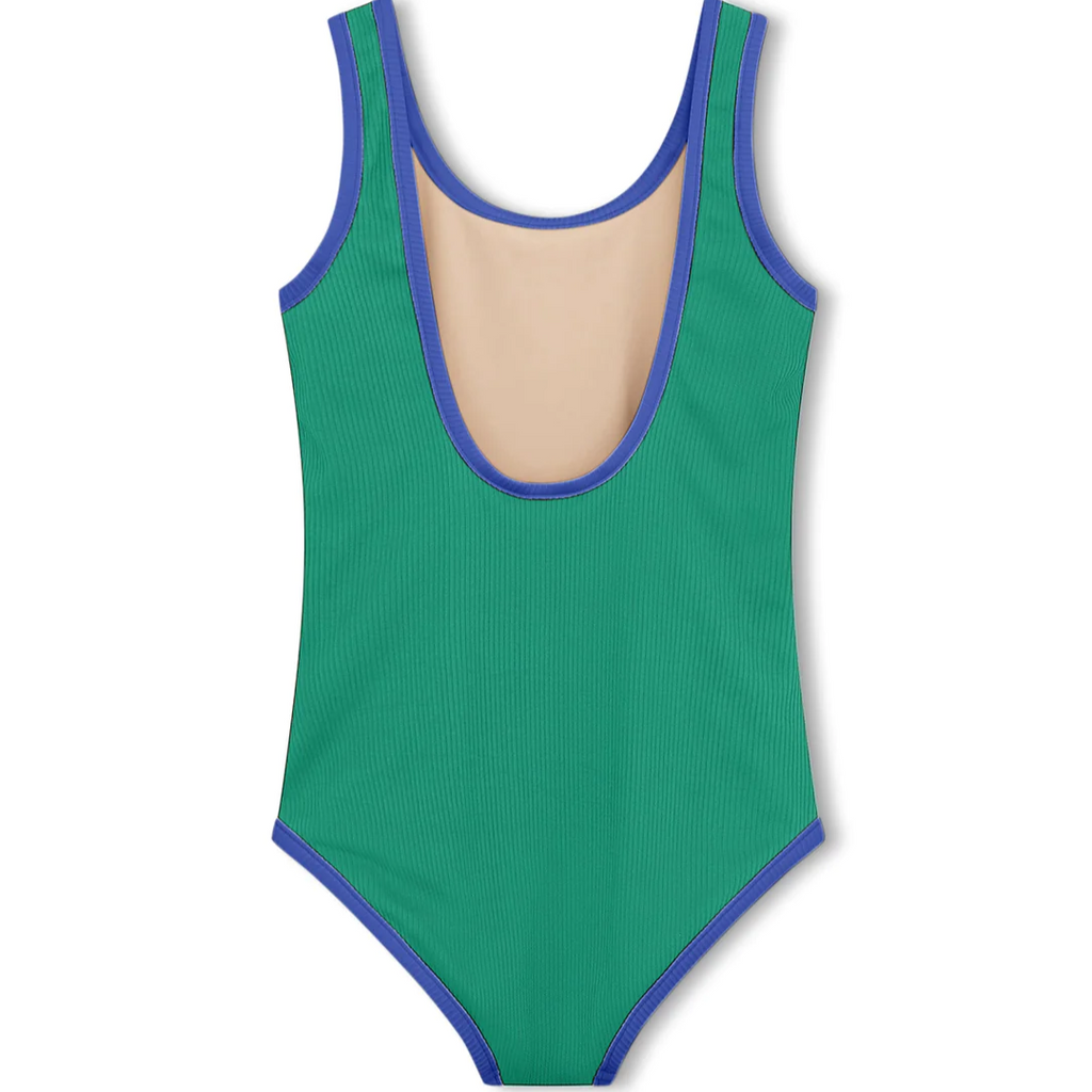 US stockist of Zulu & Zephyr's Mini Rib Scoop One Piece swimsuit in Emerald
