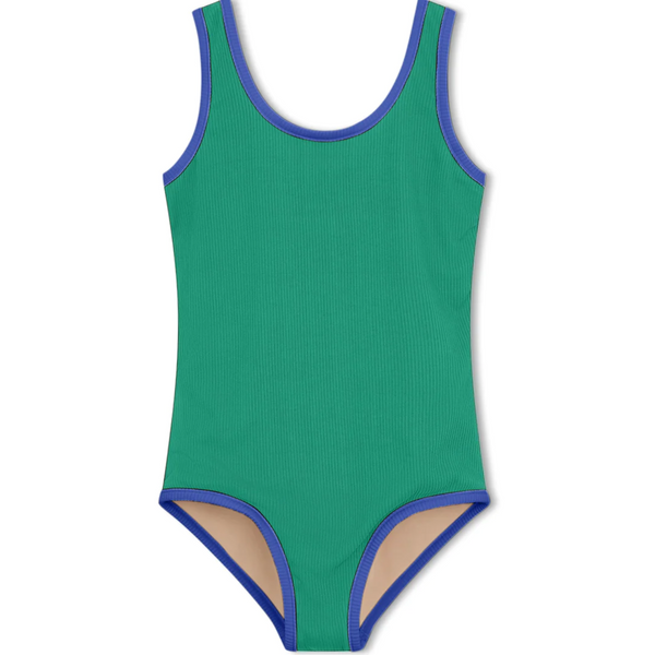 US stockist of Zulu & Zephyr's Mini Rib Scoop One Piece swimsuit in Emerald