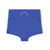 US stockist of Zulu & Zephyr's Mini Rib Logo Boy Short in Deep Blue