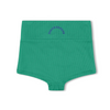 US stockist of Zulu & Zephyr's Mini Rib Logo Boy Short in Emerald