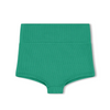 US stockist of Zulu & Zephyr's Mini Rib Logo Boy Short in Emerald