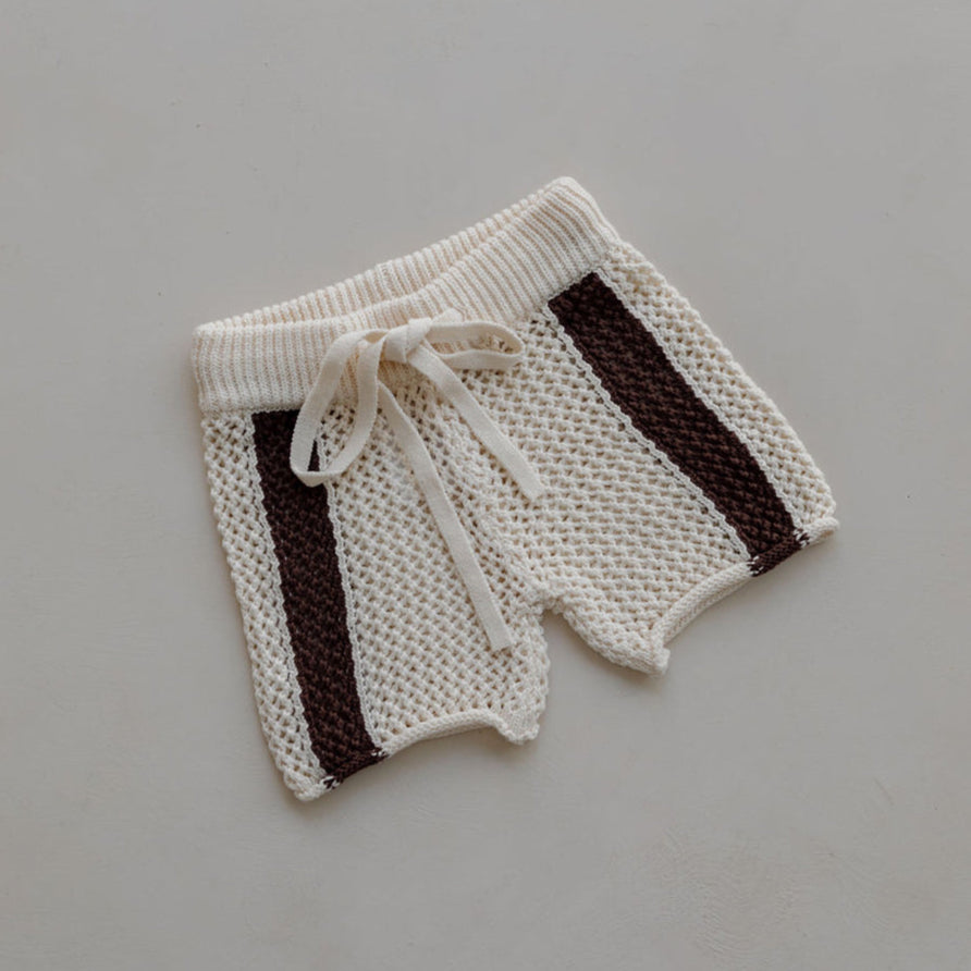 US stockist of Belle  & Sun's Coconut Crochet Shorts