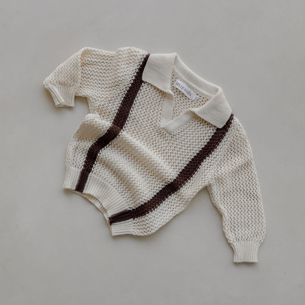 US stockist of Belle & Sun's Coconut Crochet Shirt