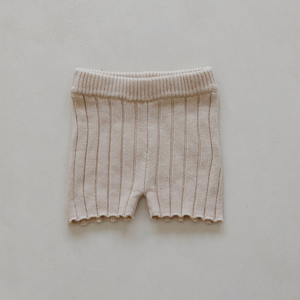 US stockist of Belle & Sun's Sand Ribbed Knit Shorts