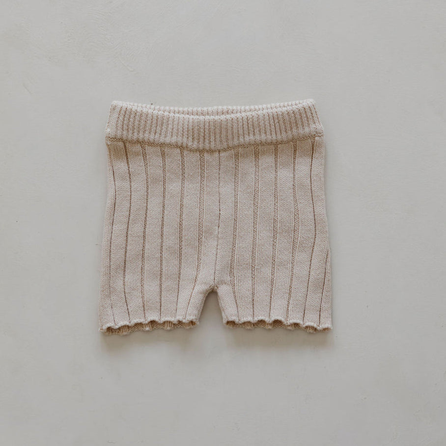US stockist of Belle & Sun's Sand Ribbed Knit Shorts
