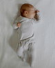 Stockist of Bonsie's organic cotton footed romper in Mist