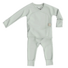 Stockist of Bonsie's footless romper in Avocado Green