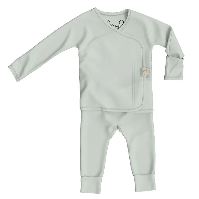 Stockist of Bonsie's footless romper in Avocado Green