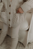 US stockist of Five O'Six's Taupe Dotty Cardigan