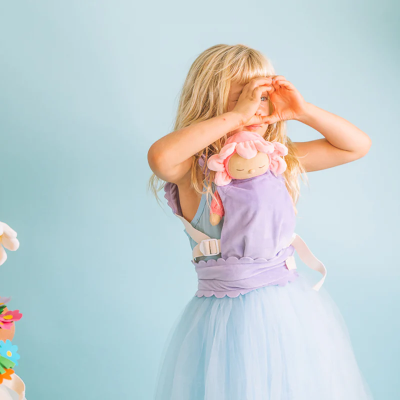 US stockist of Olli Ella's Dinkum Dolls Petal Carrier in Lavender