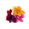US stockist of Tara Treasures' Set of 5 Felt Flowers.  Set B 