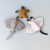 US stockist of Tara Treasures' set of 3 felt sea reef creatures.