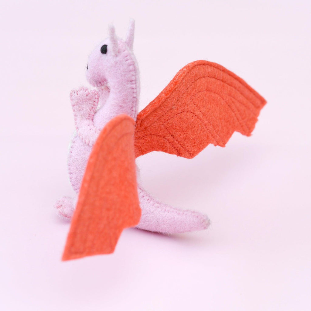 US stockist of Tara Treasures'  felt Pink Dragon