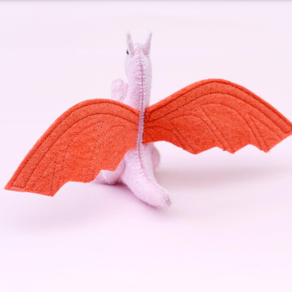 US stockist of Tara Treasures'  felt Pink Dragon