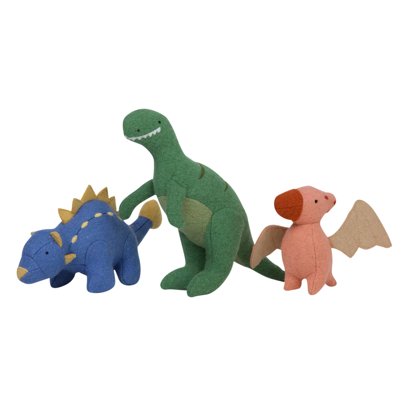 US stockist of Olli Ella's Holdie Set of Prehistoric Animals.
