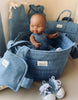 US stockist of Minikane's Doll Denim Bassinet