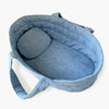 US stockist of Minikane's Doll Denim Bassinet