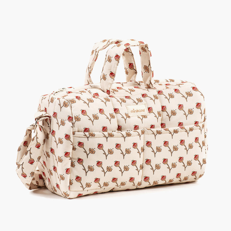 US stockist of Minikane's Cotton Flowers doll diaper bag
