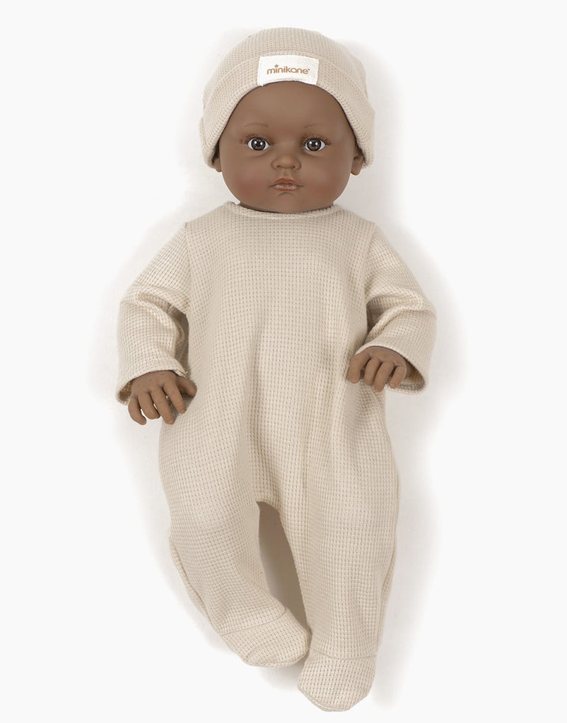 US stockist of Minikane's Bambinis Angelo Sleep Set in Linen Honeycomb