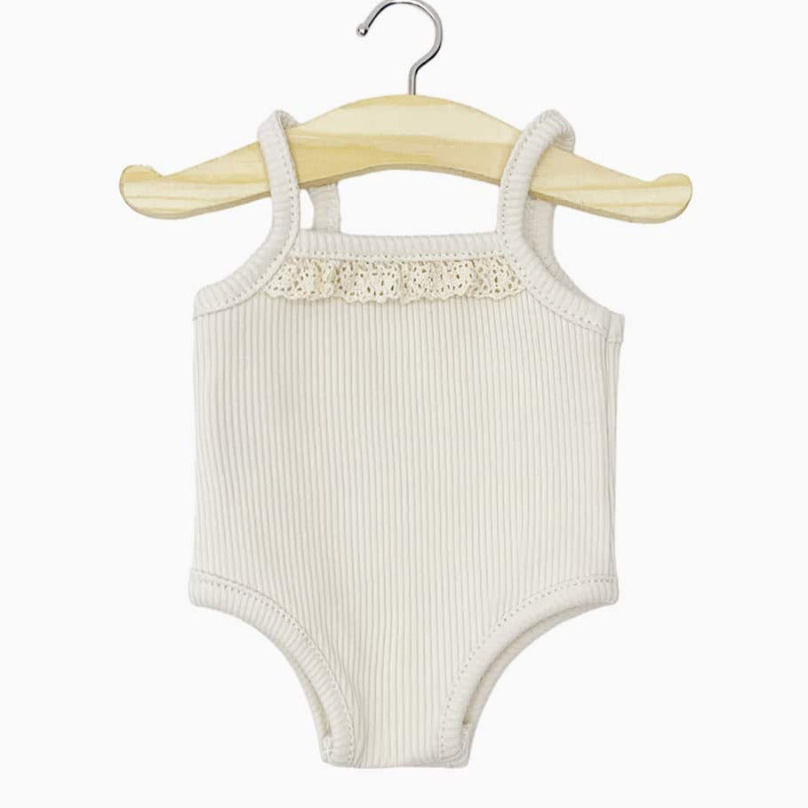 US stockist of Minikane's Bambinis Tank ribbed Bodysuit in Linen