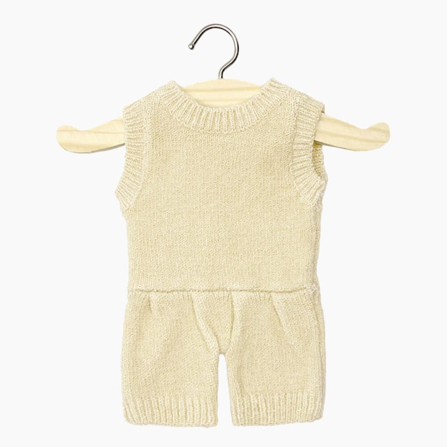 US stockist of Minikane's Cream Orlando Knit Romper