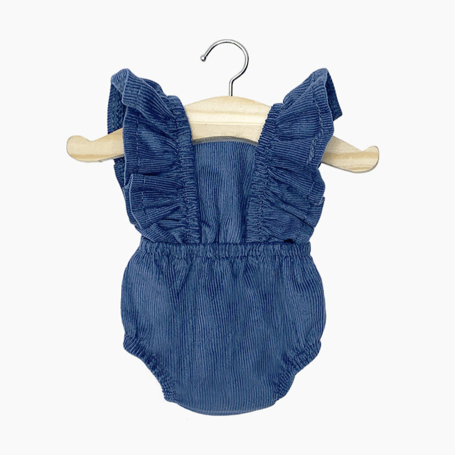 US Stockist of Minikane's Dark Blue corduroy Lou Retro Romper