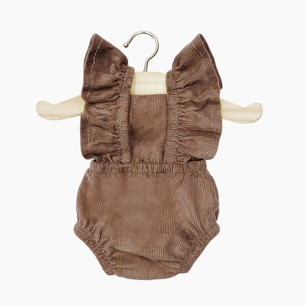 US stockist of Minikane's Chesnut Corduroy Lou Retro Romper