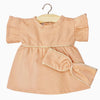 US stockist of Minikane's Daisy Dress with matching headband in Salmon Corduroy