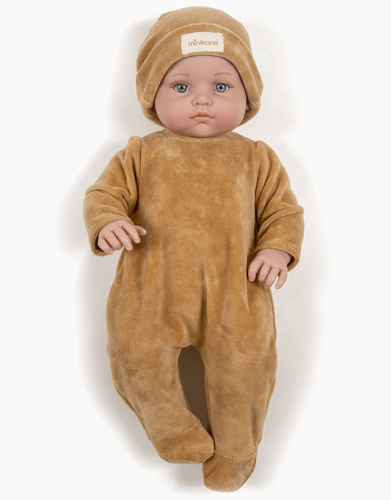 US stockist of Minikane's Bambinis Angelo Sleep Set in Camel