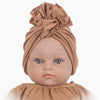 US stockist of Minikane's Bambinis Flower Turban in Brown Sugar