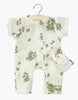 US stockist of Minikane's Lili Jumpsuit and matching headband in Mistletoe double cotton gauze