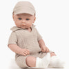 US stockist of Minikane's Yann Bambini Boy Doll in his Beige Tom Jumpsuit Set