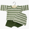 US stockist of Minikane's 3pc Luigi Set in Khaki Green Striped