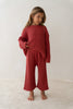 US stockist of Illoura the Label's 3/4 Essential Knit Pants in Brick