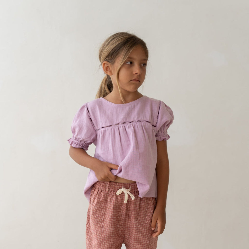 US stockist of Illoura the Label's Red Plaid Thea Shorts