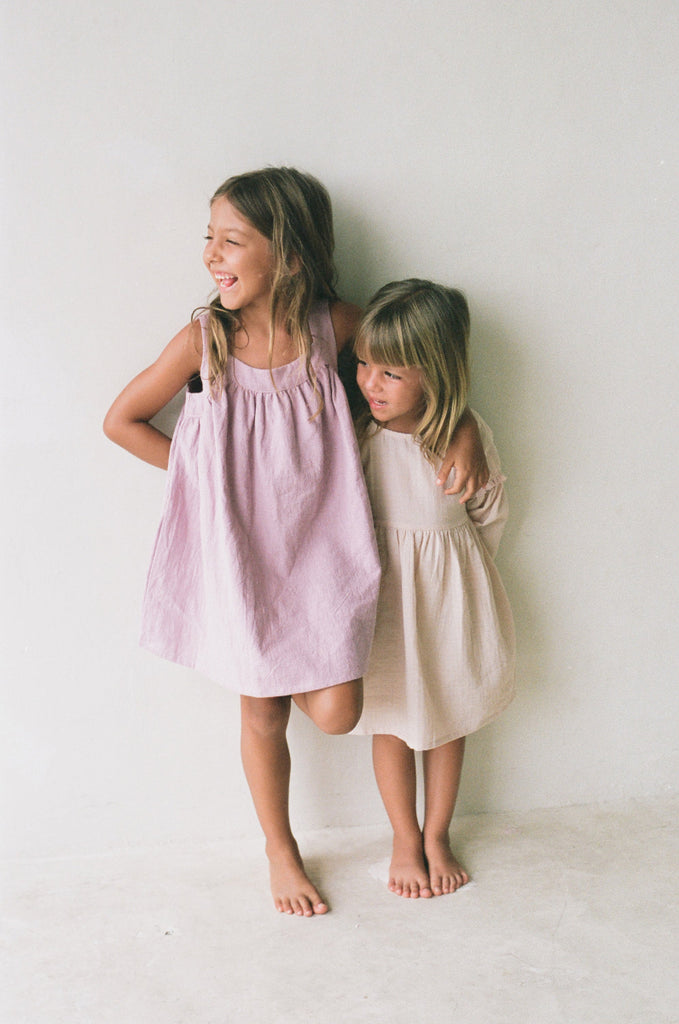 US stockist of Illoura the Label's Mauve Iluka Pinafore