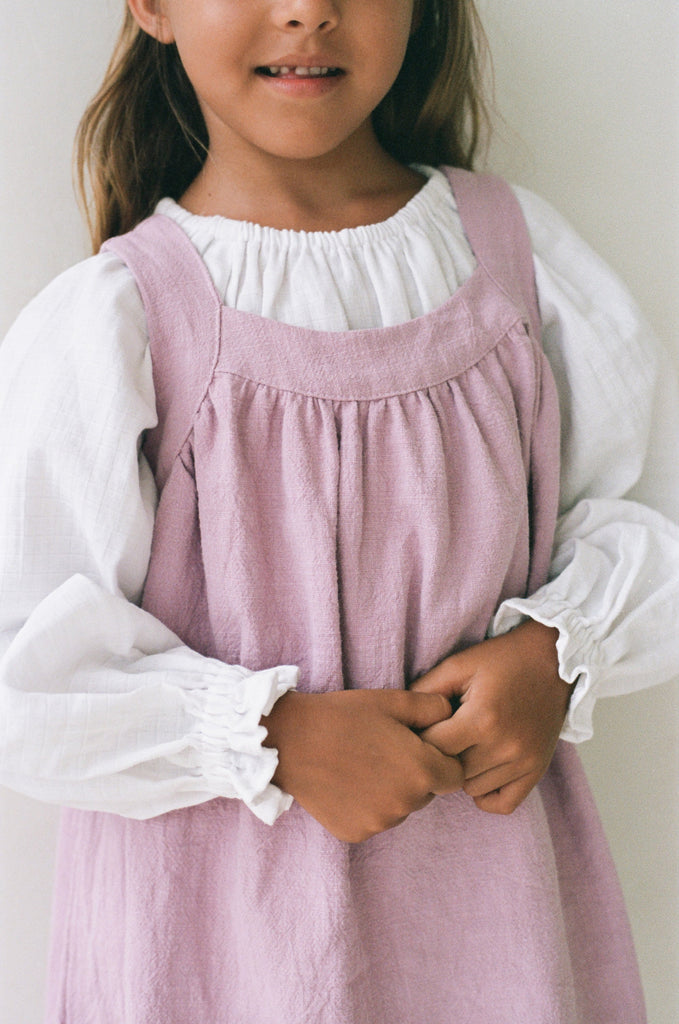 US stockist of Illoura the Label's Mauve Iluka Pinafore