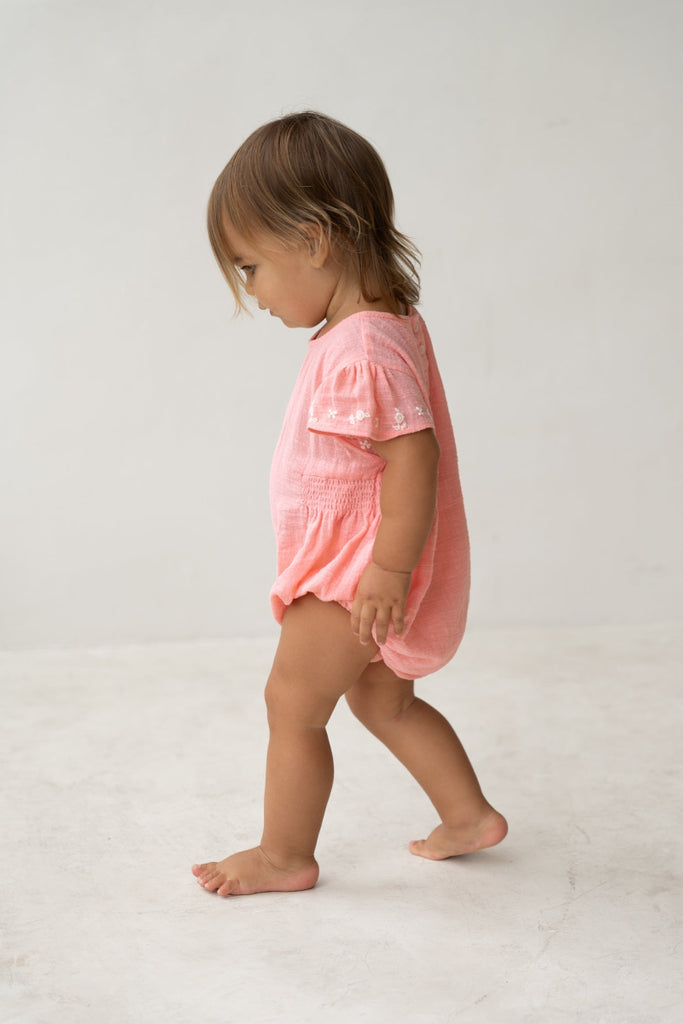 US stockist of Illoura the Label's Coral Blossom Romper