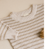 US stockist of Five O'Six's gender neutral Striped Speckle Romper