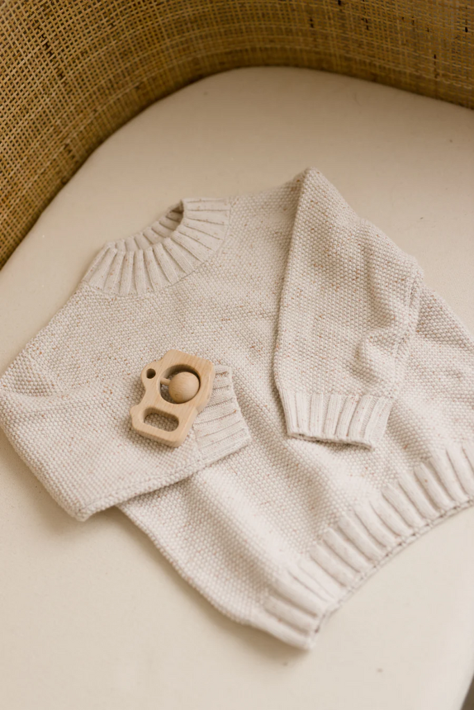 US stockist of Five O'Six' gender neutral Speckle Chunky Knit Sweater