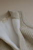 US stockist of Five O'Six's Knit Sherpa Vest - Oatmeal Speckle