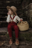 US stockist of Silly Silas' gender neutral, organic cotton footed tights in Maple Leaf.