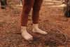 US stockist of Silly Silas' gender neutral, footless Teddy tights in Cinnamon.  Made from 100% okeo tex cotton with retro braces.